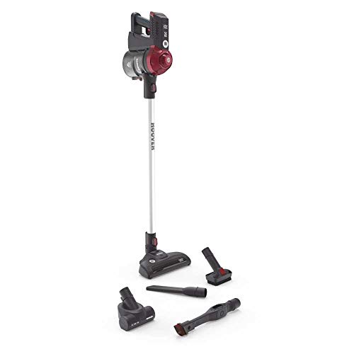 Hoover FD22RP Freedom 2IN1 Scopa Elettrica Senza Fili, Grigio e Rosso